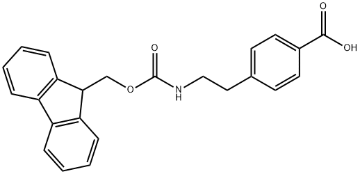 4-(Fmoc-2-aminoethyl)-benzoic acid 化学構造式