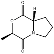 1H-Pyrrolo[2,1-c][1,4]oxazine-1,4(3H)-dione,tetrahydro-3-methyl-,(3R-cis)-(9CI) Struktur