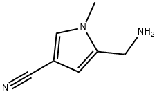1H-Pyrrole-3-carbonitrile,5-(aminomethyl)-1-methyl-(9CI) Structure