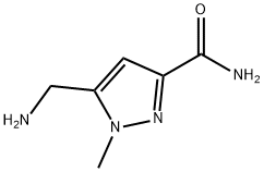 1H-Pyrazole-3-carboxamide,5-(aminomethyl)-1-methyl-(9CI) Structure