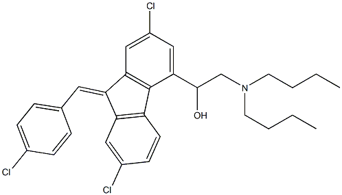 LUMEFANTRINE,204133-10-8,结构式