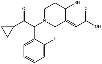 普拉格雷活性代谢物, 204204-73-9, 结构式