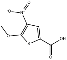 5-甲氧基-4-硝基噻吩-2-羧酸, 204326-35-2, 结构式