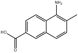 2-Naphthalenecarboxylicacid,5-amino-6-methyl-(9CI) Struktur