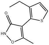 3(2H)-Isoxazolone,4-(3-ethyl-2-thienyl)-5-methyl-(9CI) Structure