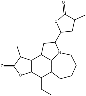 (8ξ,9ξ,10ξ,11ξ,12ξ,13ξ,14ξ)-2-(テトラヒドロ-4-メチル-5-オキソフラン-2-イル)ステニン 化学構造式