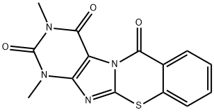6H-Purino[8,7-b][1,3]benzothiazine-2,4,6(1H,3H)-trione,  1,3-dimethyl- Structure