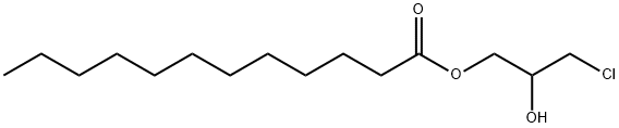 rac 1-Lauroyl-3-chloropropanediol, 20542-96-5, 结构式