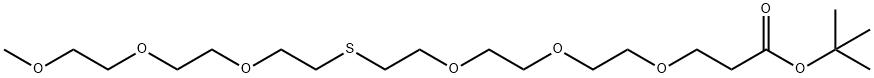 m-PEG3-S-PEG3-t-butyl ester Structure