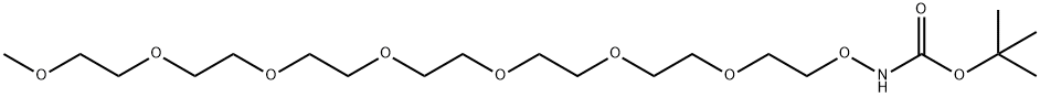 t-Boc-Aminooxy-PEG7-methane 化学構造式