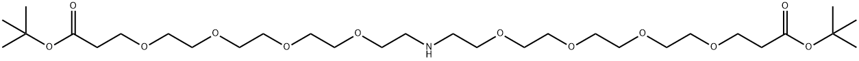 NH-(PEG4-t-butyl ester)2 结构式