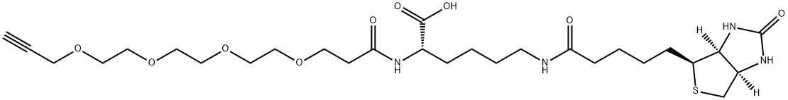 N-(Propargyl-PEG4)-Biocytin 化学構造式