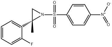 2-(2-fluorophenyl)-2-methyl-1-[(4-nitrophenyl)sulfonyl]-, (2R)-|2-鈥2-鈥媐LUOROPHENYL)鈥鈥-鈥媘ETHYL-鈥-鈥媅(4-鈥媙ITROPHENYL)鈥媠ULFONYL]鈥鈥 (2R)鈥