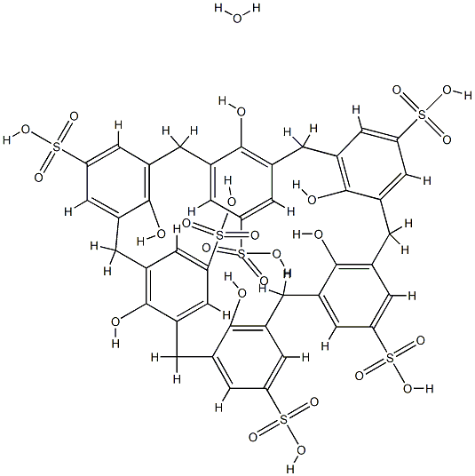 4-磺酸杯芳烃水合物,205652-55-7,结构式