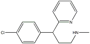 N-desmethylchlorpheniramine Struktur