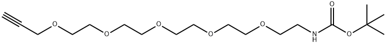 t-Boc-N-Amido-PEG5-propargyl, 2062663-67-4, 结构式