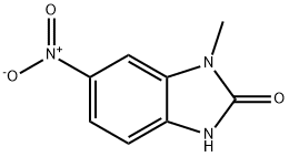 1-甲基-6-硝基-1H-苯并[D]咪唑-2(3H)-酮 结构式