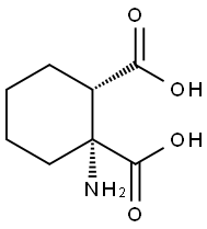 1,2-Cyclohexanedicarboxylicacid,1-amino-,(1R,2S)-rel-(9CI) 结构式
