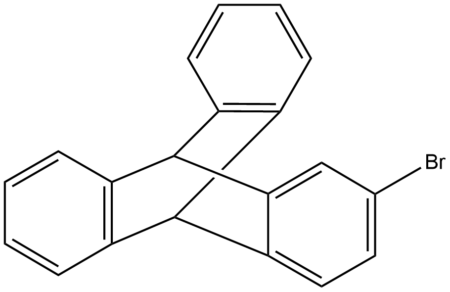 2-ブロモ-9,10-ジヒドロ-9,10-[1,2]ベンゼノアントラセン 化学構造式