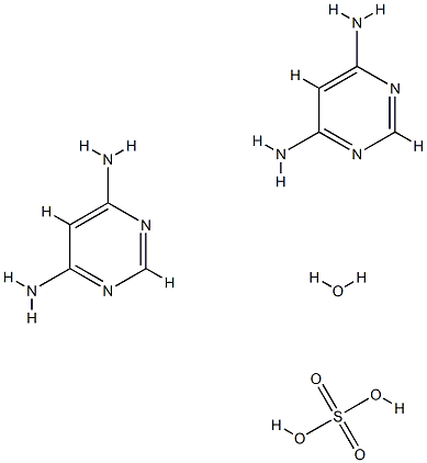 4,6-二氨基嘧啶 半硫酸盐 一水合物,207226-28-6,结构式