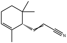 2-Propenenitrile,3-[(1S)-2,6,6-trimethyl-2-cyclohexen-1-yl]-(9CI) 结构式