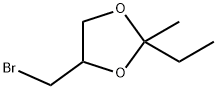 1,3-Dioxolane,4-(bromomethyl)-2-ethyl-2-methyl-(9CI) 结构式