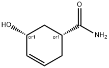 3-Cyclohexene-1-carboxamide,5-hydroxy-,(1R,5R)-rel-(9CI) Struktur