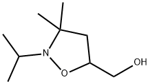 5-Isoxazolidinemethanol,3,3-dimethyl-2-(1-methylethyl)-(9CI) 化学構造式