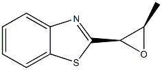 Benzothiazole, 2-[(2R,3R)-3-methyloxiranyl]-, rel-(-)- (9CI) 化学構造式