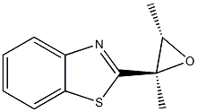 Benzothiazole, 2-[(2R,3S)-2,3-dimethyloxiranyl]-, rel-(+)- (9CI) Structure