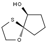 1-Oxa-4-thiaspiro[4.4]nonan-6-ol,(5R,6S)-rel-(9CI) Structure