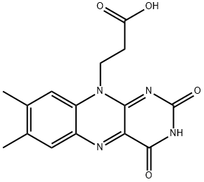 10-(carboxyethyl)flavin Structure