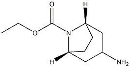 8-Azabicyclo[3.2.1]octane-8-carboxylicacid,3-amino-,ethylester,(3-exo)-,208046-26-8,结构式