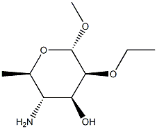 alpha-D-Mannopyranoside,methyl4-amino-4,6-dideoxy-2-O-ethyl-(9CI) 结构式