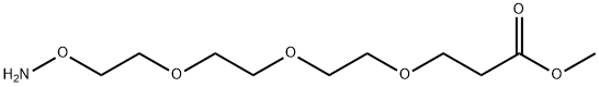 Aminooxy-PEG3-methyl ester Structure