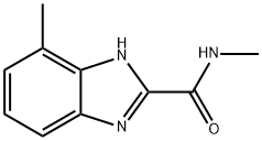 1H-Benzimidazole-2-carboxamide,N,4-dimethyl-(9CI) 化学構造式