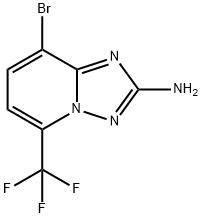 8-bromo-5-(trifluoromethyl)-[1,2,4]triazolo[1,5-a]pyridin-2-amine(WXFC0506) Struktur