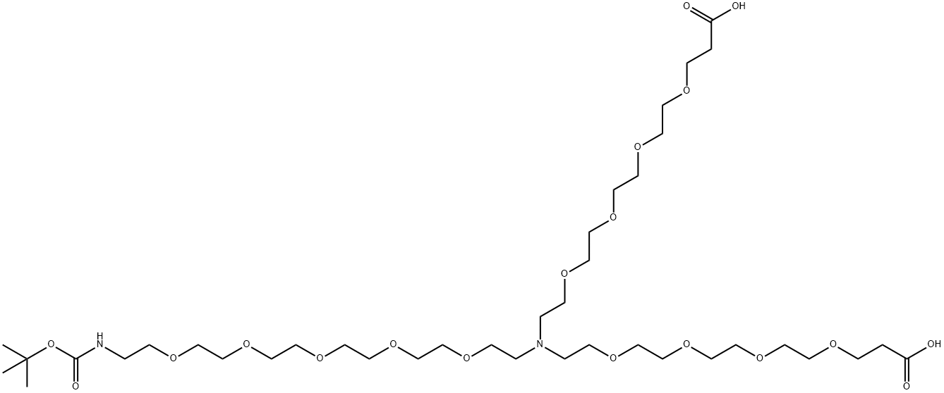 N-(Boc-PEG5)-N-bis(PEG4-acid)|N-(BOC-五聚乙二醇)-N-双(四聚乙二醇-羧酸)