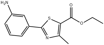 2-(3-氨基苯基)-4-甲基噻唑-5-羧酸乙酯,209538-96-5,结构式