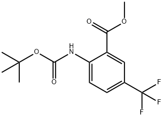 diMethylethoxy)carbonyl]aMino]-5-(trifluoroMethyl)-, Methyl ester 结构式