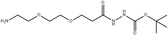 Amino-PEG2-t-Boc-hydrazide 化学構造式