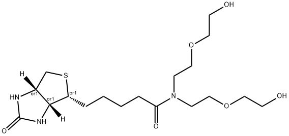 N-(Biotin)-N-bis(PEG1-alcohol) Structure