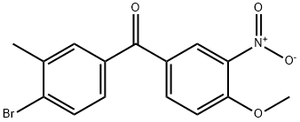 (4-bromo-3-methylphenyl)(4-methoxy-3-nitrophenyl)methanone(WXC06476) Struktur