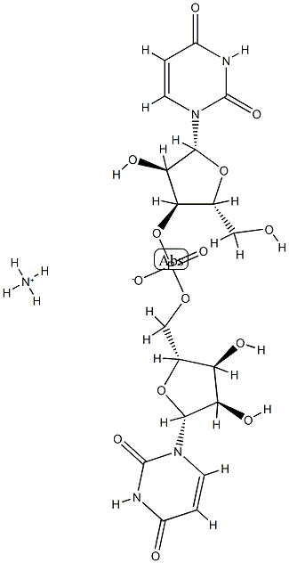 5′-O-(3′-ウリジリル)ウリジン/アンモニア 化学構造式