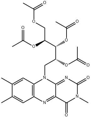 3-Methylriboflavin tetraacetate Struktur