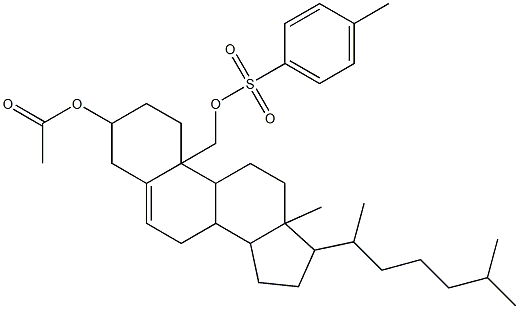 Cholest-5-ene-3β,19-diol 3-acetate 19-(4-methylbenzenesulfonate) Struktur