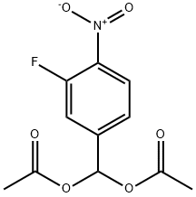 (3-FLUORO-4-NITROPHENYL)METHYLENE DIACETATE(WX635025) 化学構造式