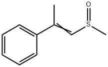 メチル(β-メチルスチリル)スルホキシド 化学構造式
