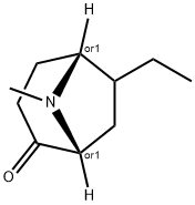8-Azabicyclo[3.2.1]octan-2-one,6-ethyl-8-methyl-,(1R,5R)-rel-(9CI) 结构式