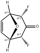 8-Oxabicyclo[3.2.1]oct-6-en-3-one,2,4-difluoro-,(1R,2S,4R,5S)-rel-(9CI) 结构式